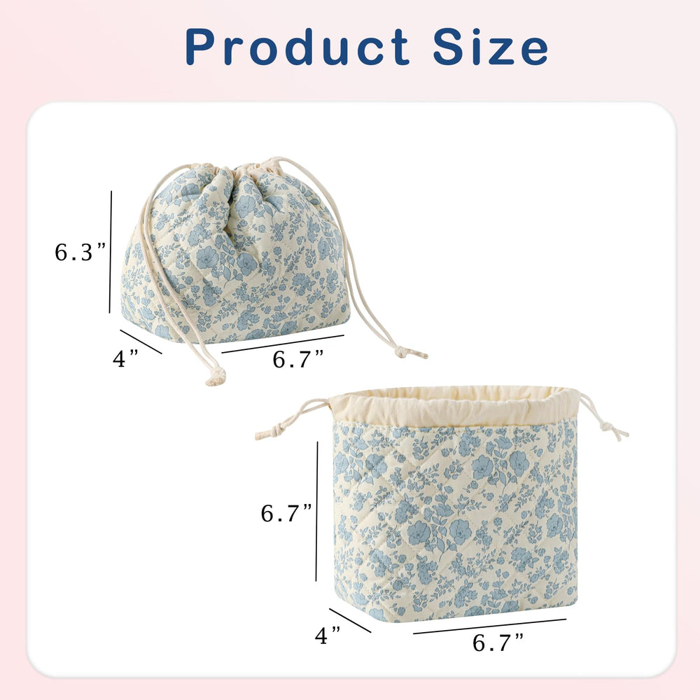 uekeboag bolsa cosmética floral, diseño coqueto y práctica para el día.