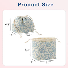 uekeboag bolsa cosmética floral, diseño coqueto y práctica para el día.