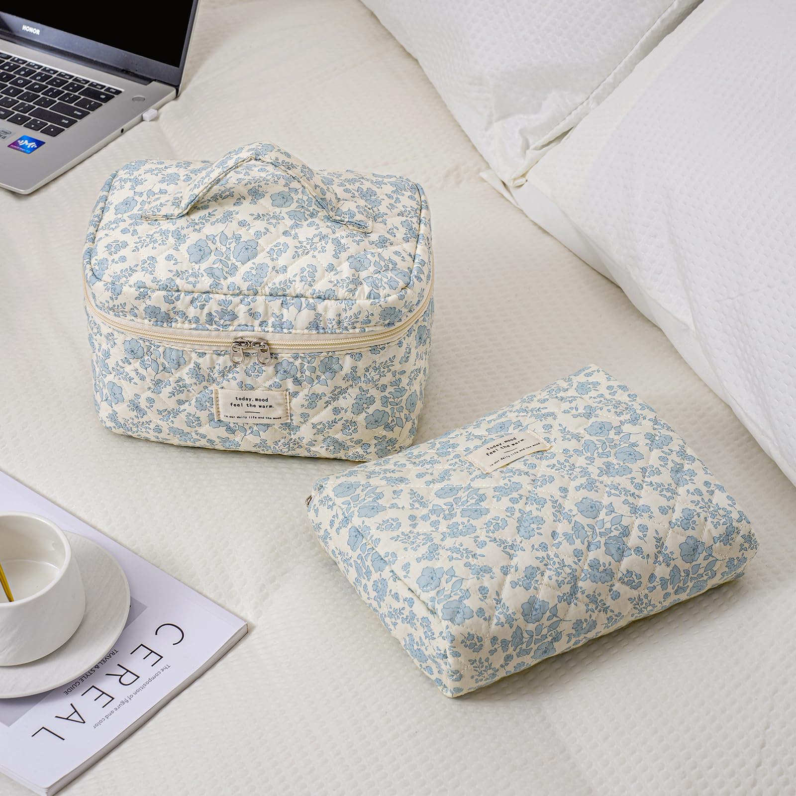 uekeboag closeup-stitching reinforced zipper durable travel cosmetic bag you can trust.