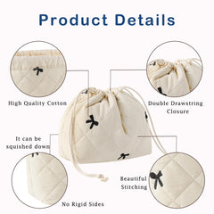 The uekeboag drawstring travel bag offers easy access for small items.