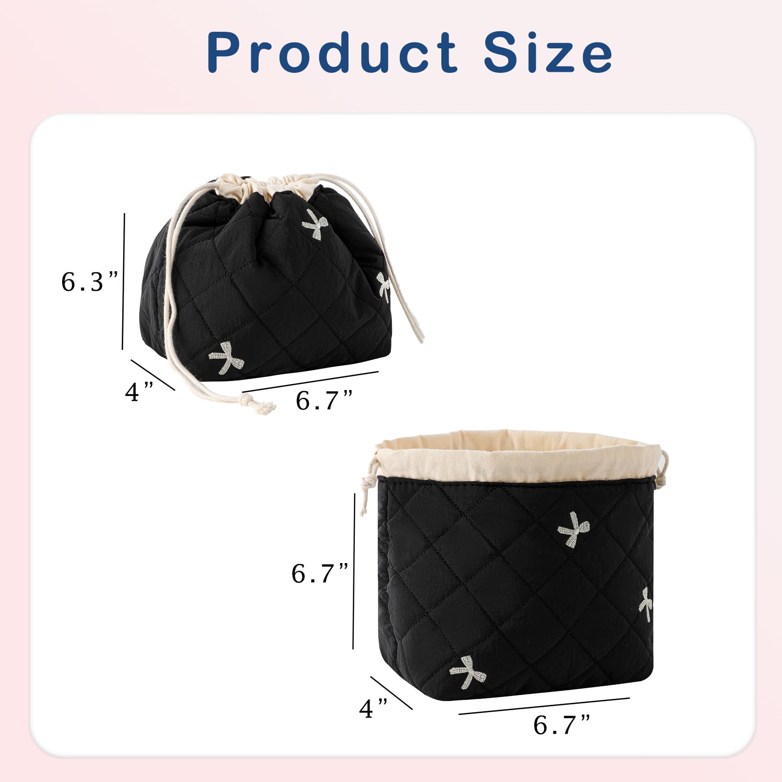 uekeboag floral pattern coquette makeup bag highlights stylish daily use with aesthetic flair.