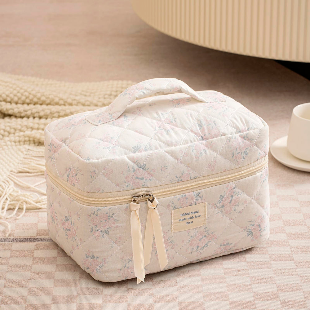 uekeboag toiletry organizer coquette floral pinkrose stylish travel companion for cosmetics