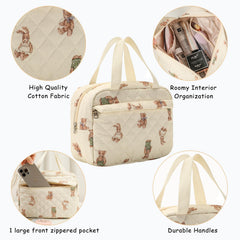 uekeboag travel cosmetic bag with top handle for easy carrying