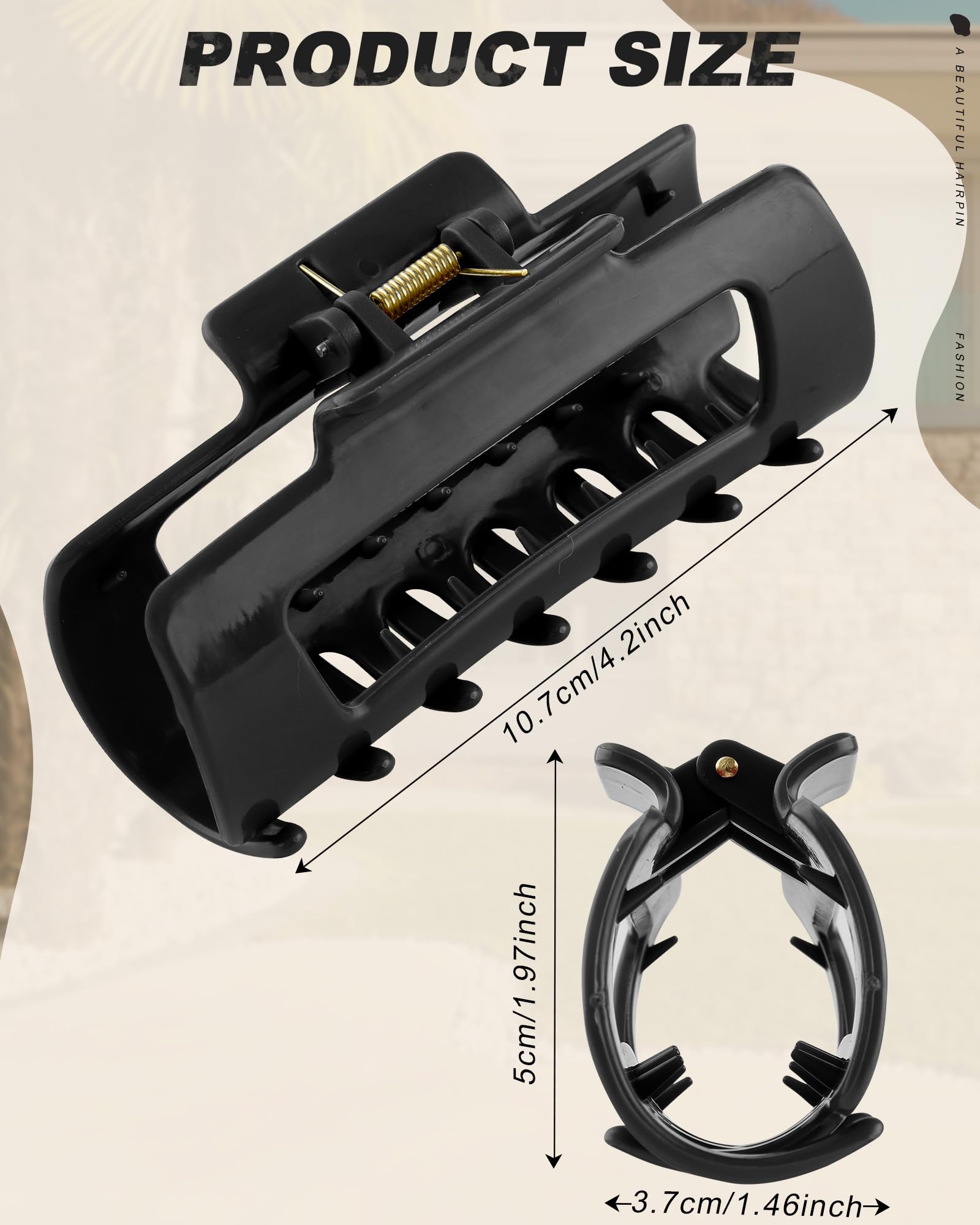 Ufgin silicone hair clip with durable springs resists bending and breakage during daily use.