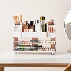 UFORU makeup organizer brush holders hold brushes within easy reach.