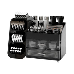UFORU makeup organizer vanity compartments keeps cosmetics neatly separated for quick access.