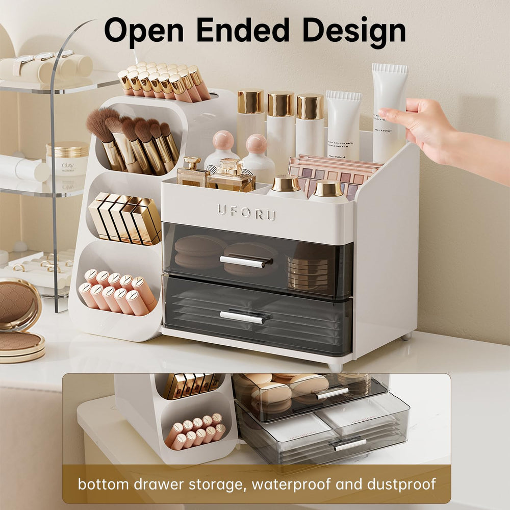 UFORU skincare organizer waterproof material easy wipe-down in bathrooms