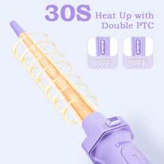 Ufree 1-inch curling wand for smooth, defined curls