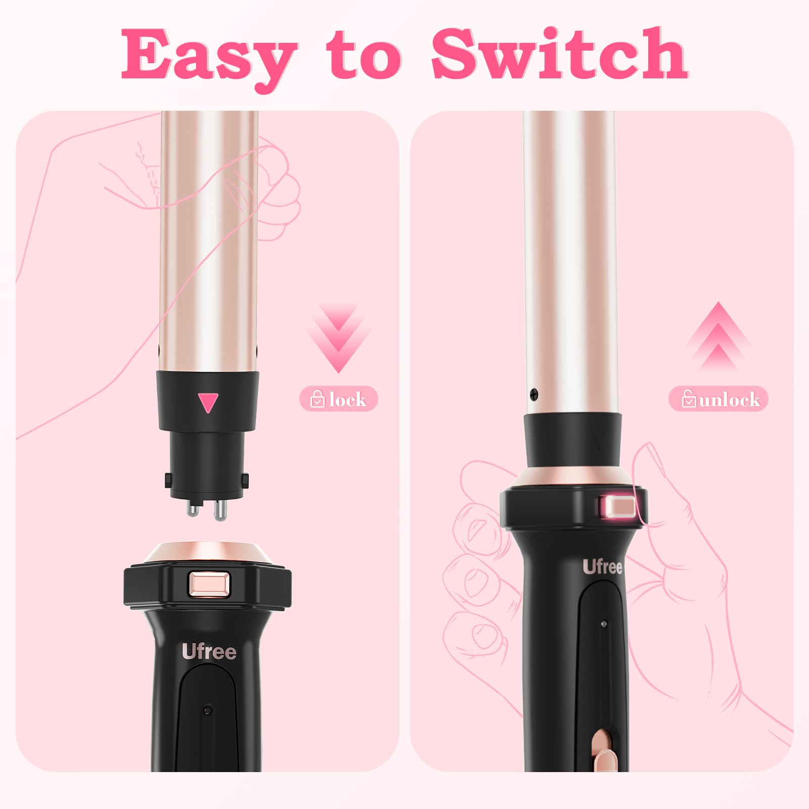 Ufree 5-in-1 dual voltage design for worldwide styling