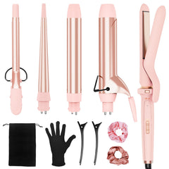 Ufree 5in1 curling iron tapered barrel for versatile curling options