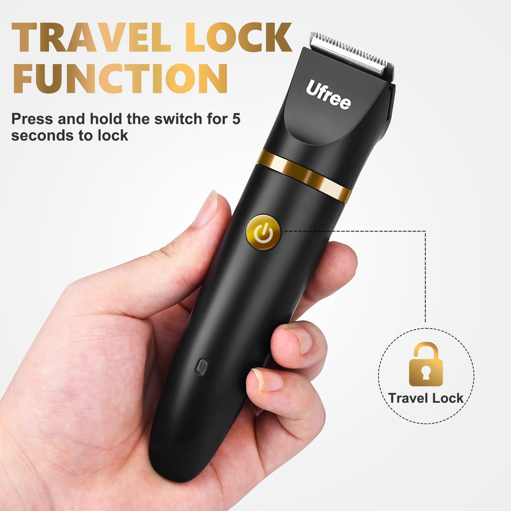 Ufree armpit and chest grooming with precise trimming head.