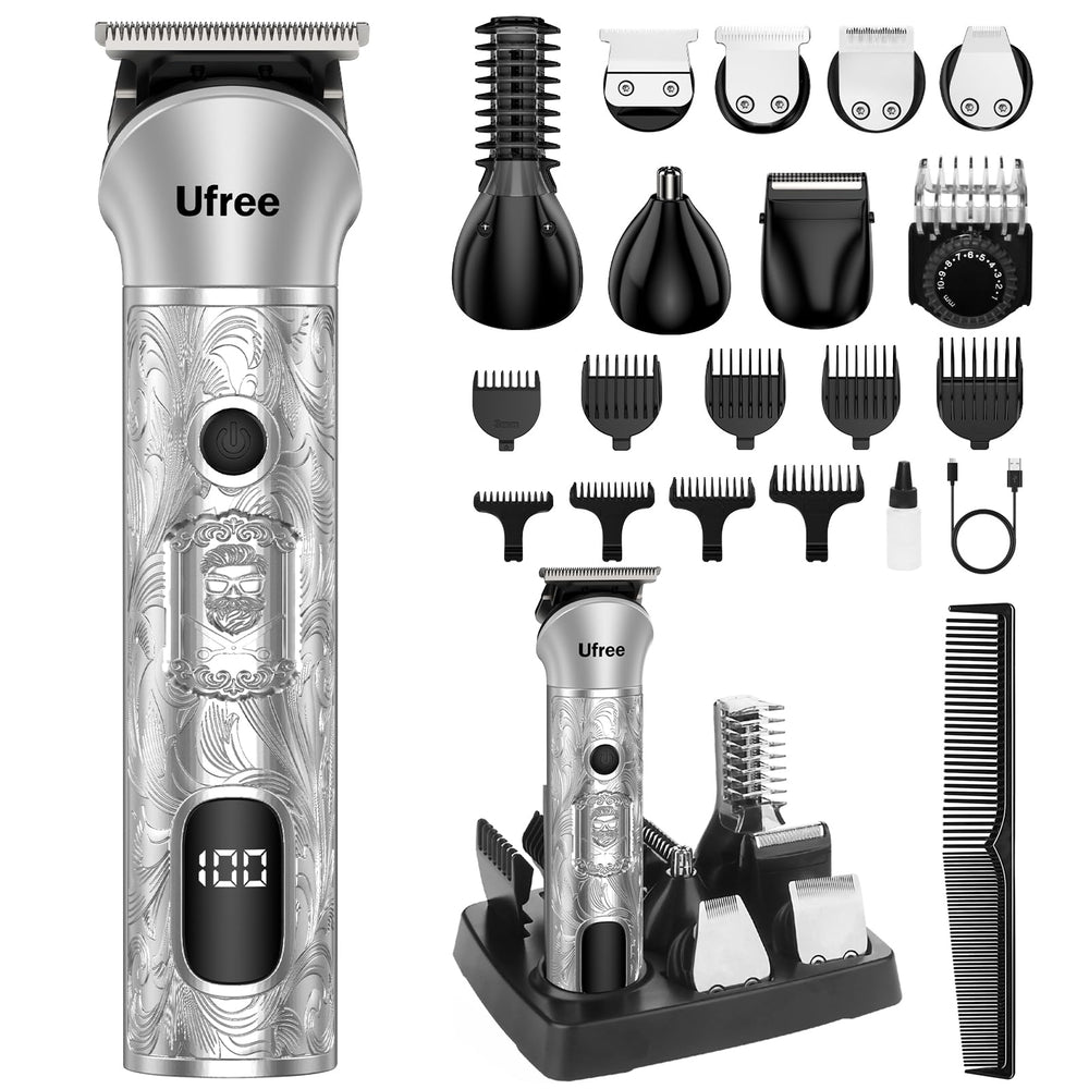 Ufree beard trimmer 7-in-1 kit for versatile grooming at home