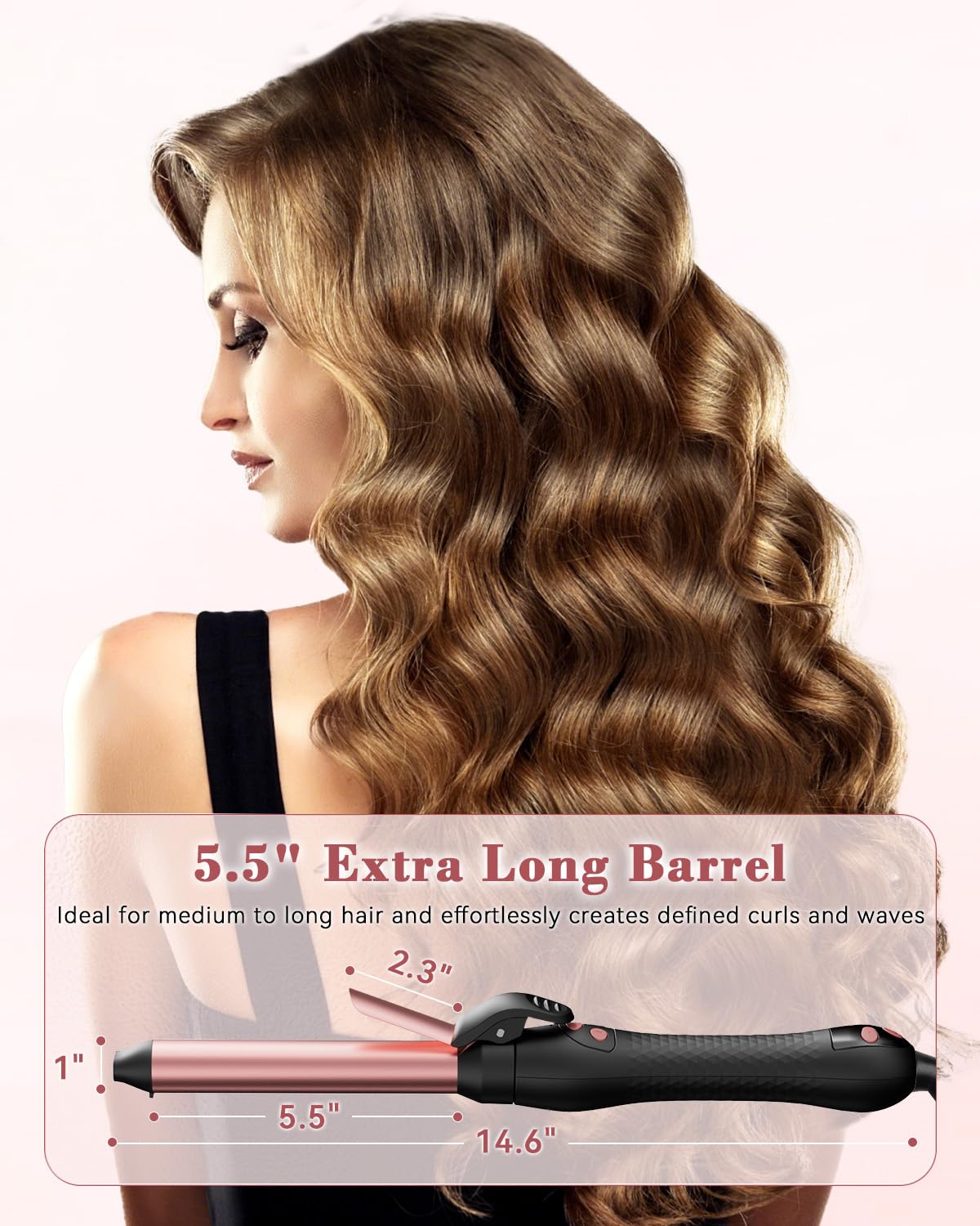 Ufree illustrated beginner guide included for confident, easy curls and waves.