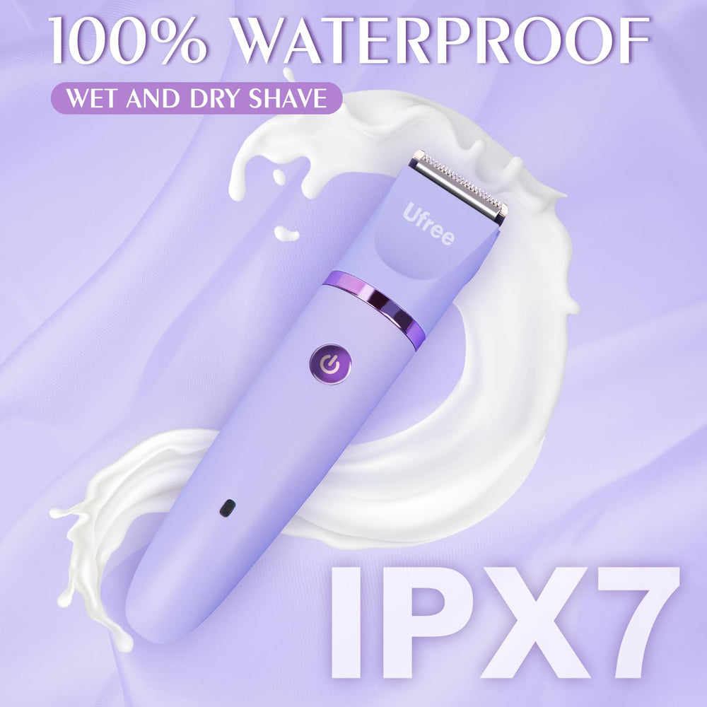 Ufree bikini trimmer wet-use in shower for convenient grooming