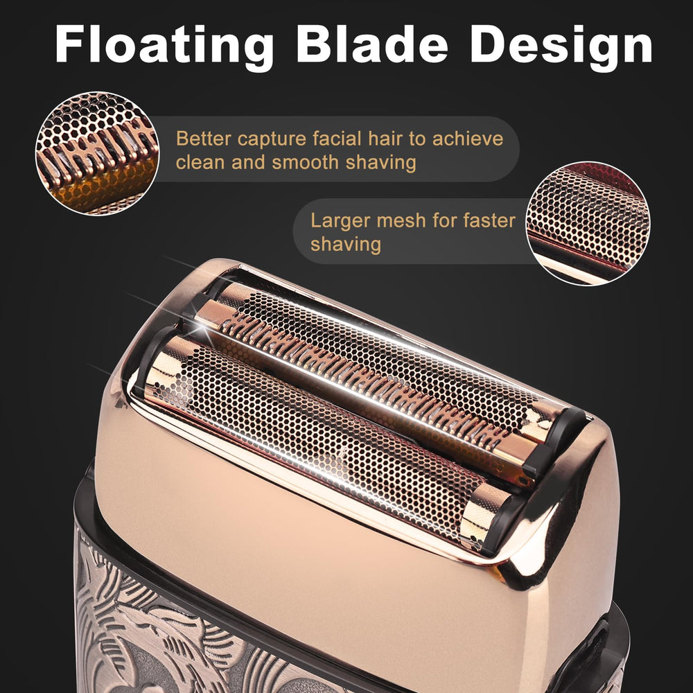 Ufree double foil close-up for smooth shave performance.