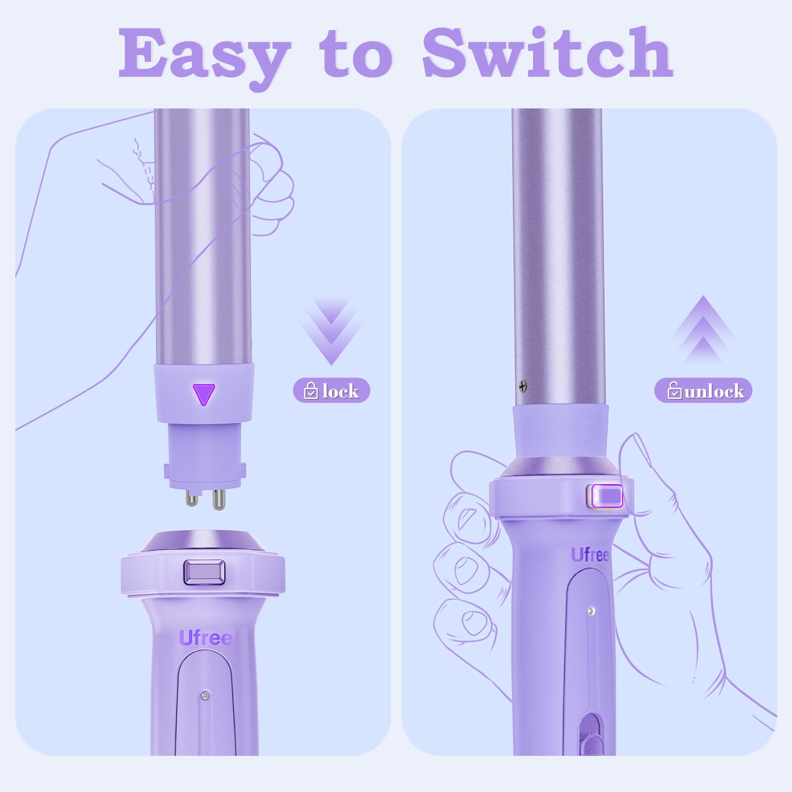 Ufree dual voltage travel curling iron for styling anywhere you go