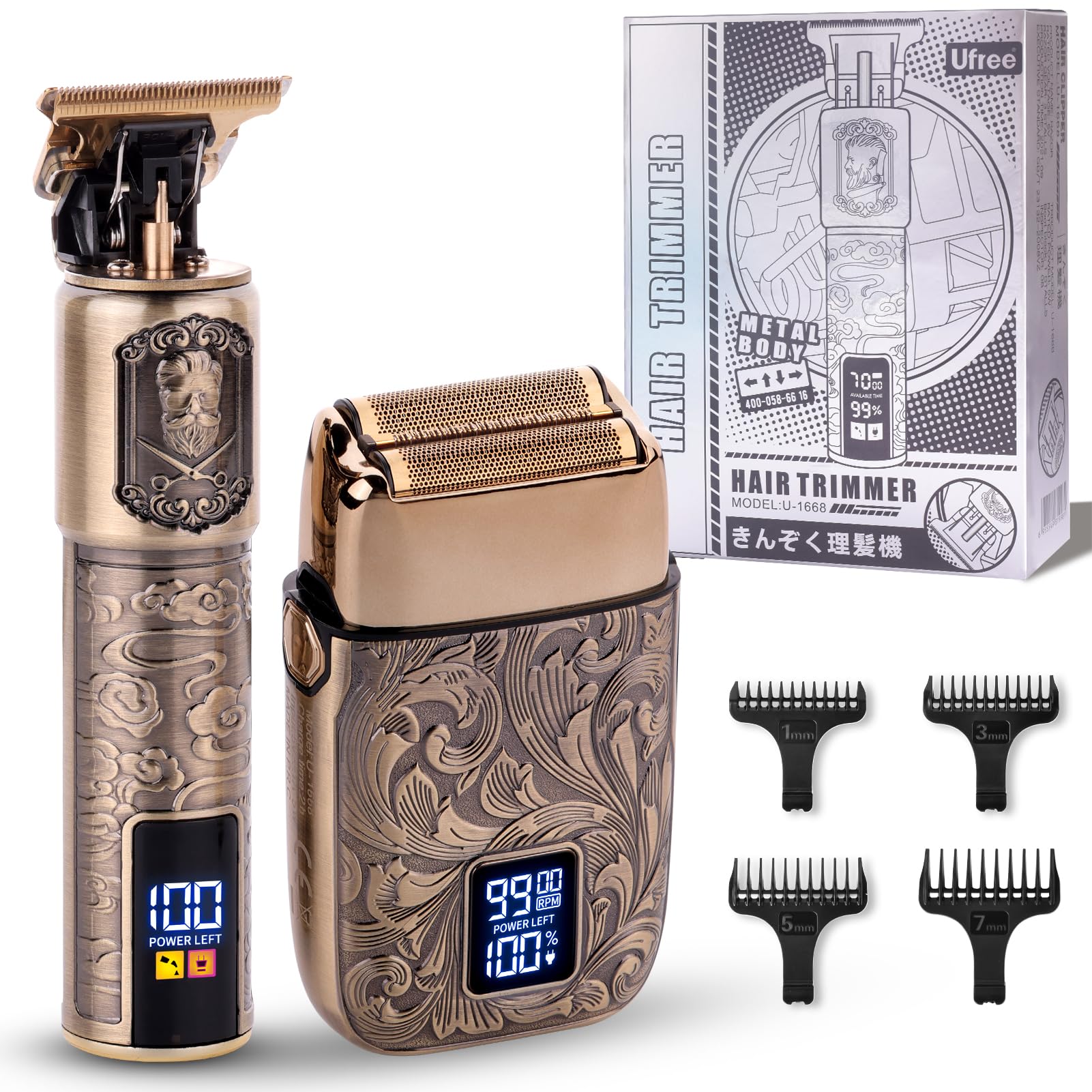 Ufree foil shaver front view for precise, everyday grooming.