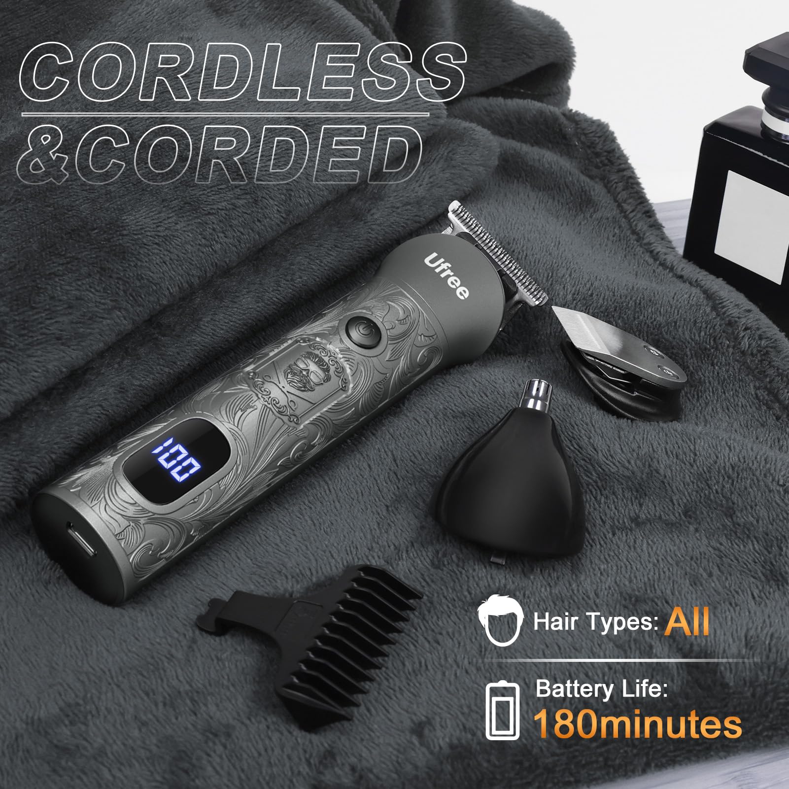 Ufree gift-ready packaging highlighting premium grooming kit appeal.