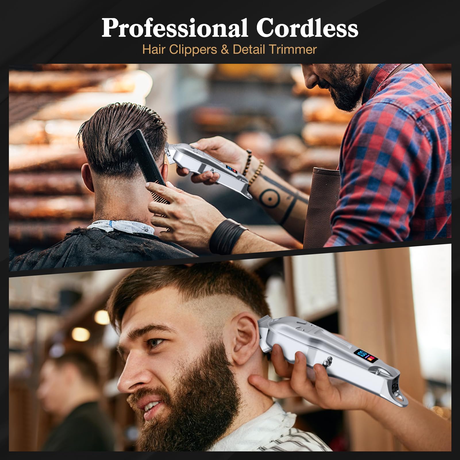 Ufree guide combs for hair and beard trimming.