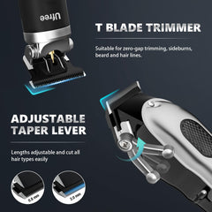 Ufree hair clippers blade detail highlighting sharp safe blades for precision trimming