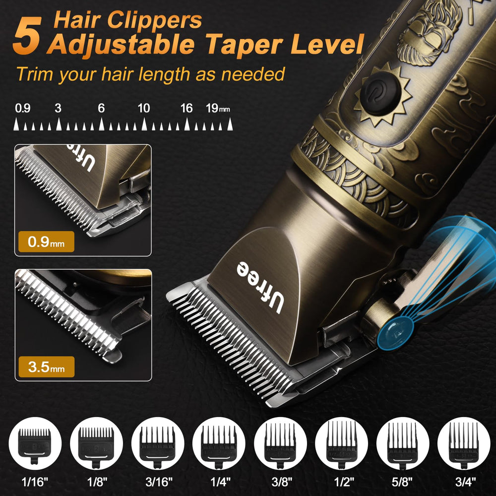 Ufree hair clippers with precision blades for smooth, snag-free cuts.