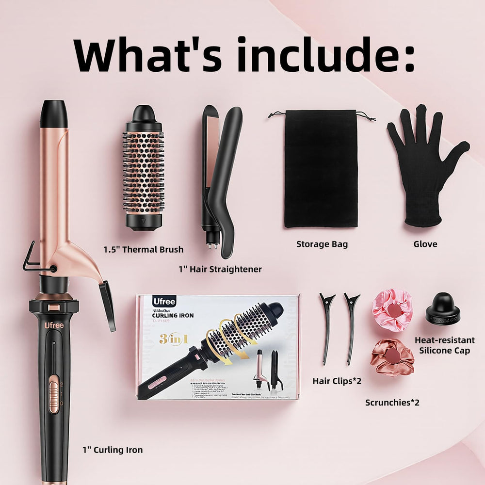 Ufree hair ties help secure looks after curling for lasting wear