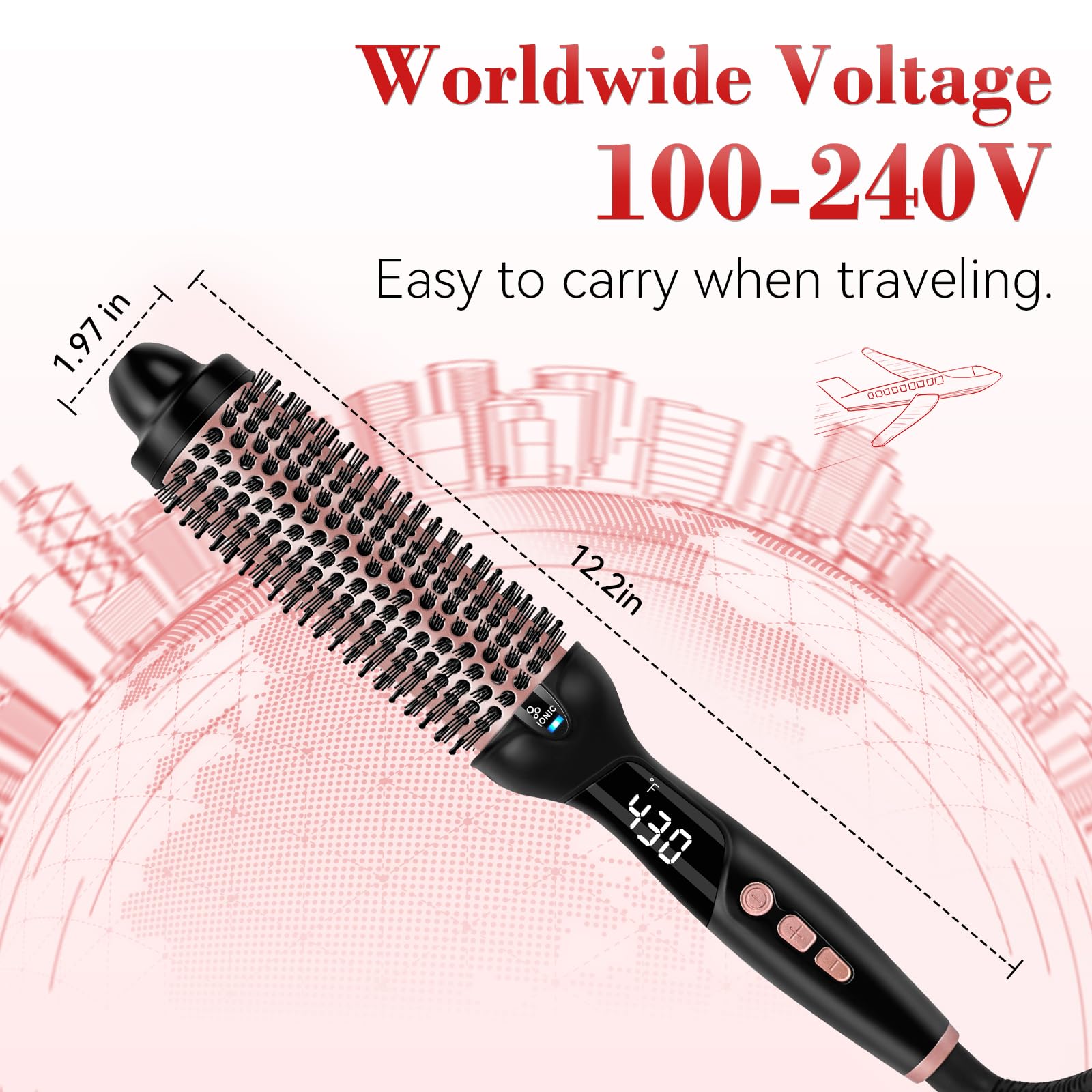 Ufree Ionic Thermal Brush delivers sleek hair with frizz reduction
