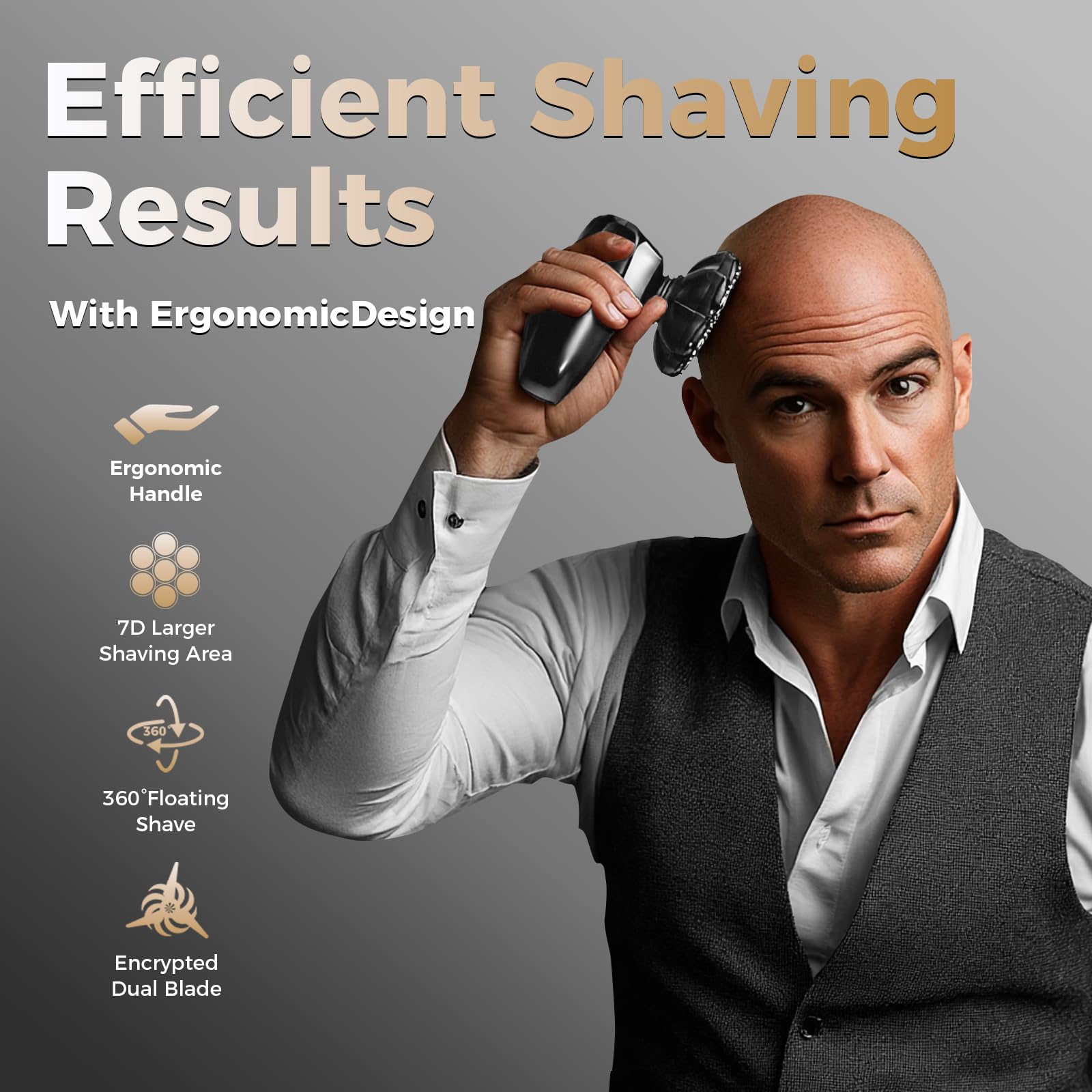 Ufree IPX7 waterproof shaver lets you shave in shower with ease