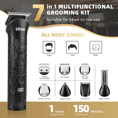 Ufree kit attachments including heads and combs for versatile grooming options