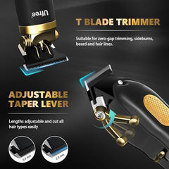 Ufree precision trimmer zero-gap blade close-up enables clean beard detailing