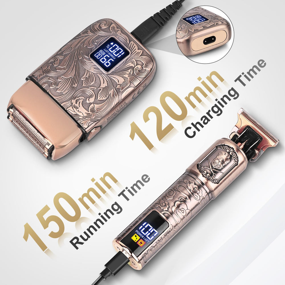 Ufree rechargeable battery usage illustration for cordless grooming.