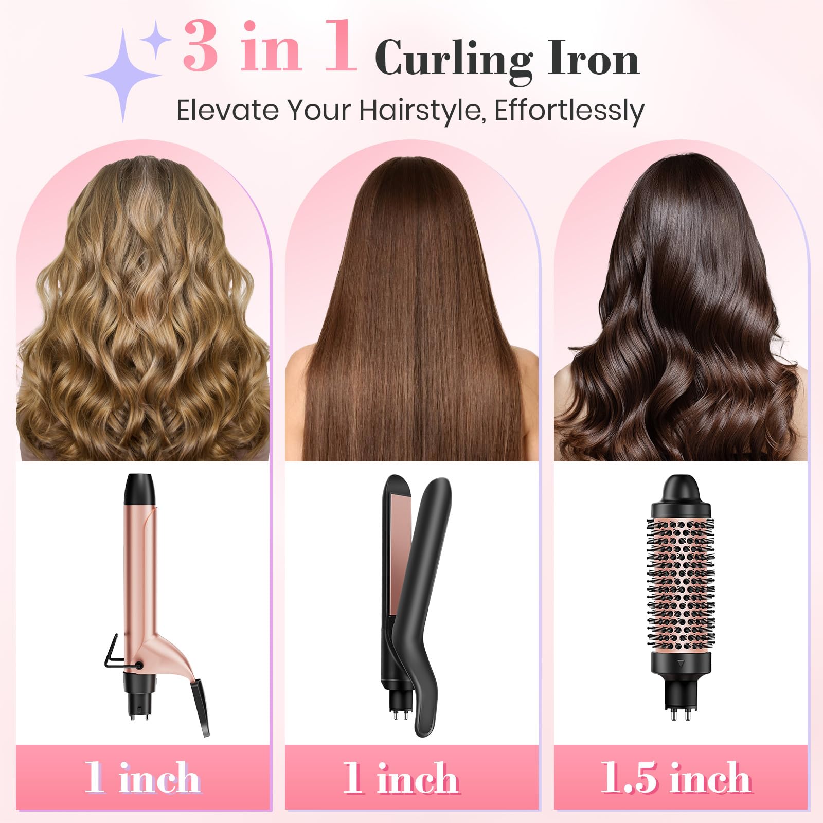 Ufree thermal brush shows ceramic coating for shiny, frizz-free hair