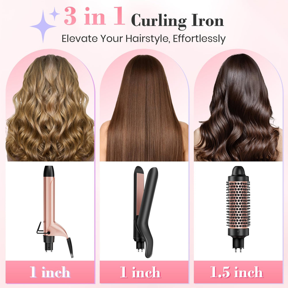 Ufree thermal brush shows ceramic coating for shiny, frizz-free hair