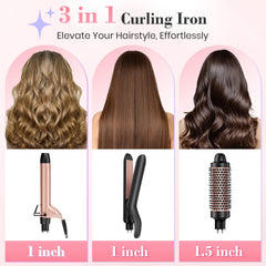 Ufree thermal brush shows ceramic coating for shiny, frizz-free hair