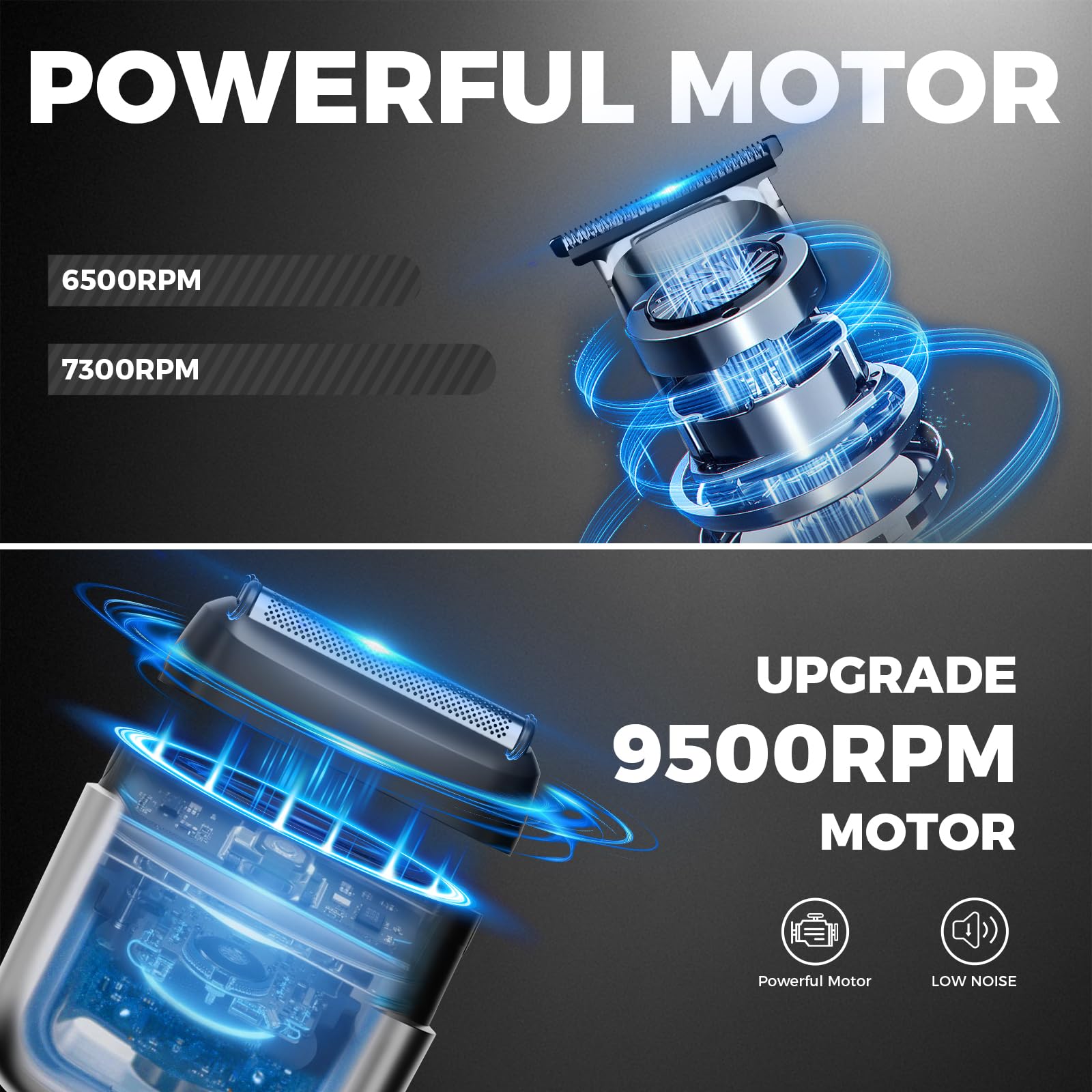 Ufree waterproof travel shaver design suitable for shower use and on-the-road touch-ups.