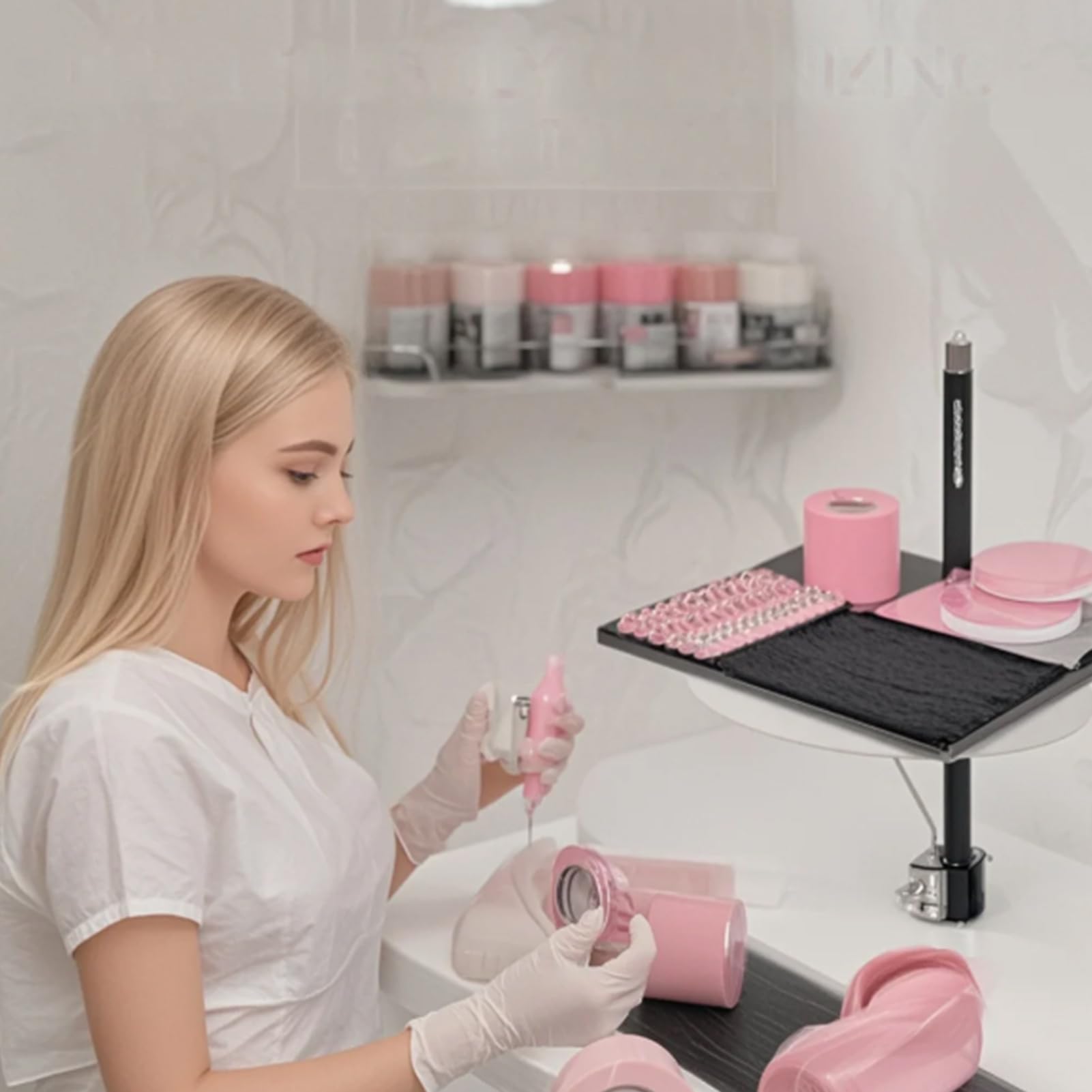 UGBFHT Lash Tray Holder studio setup enhances workflow