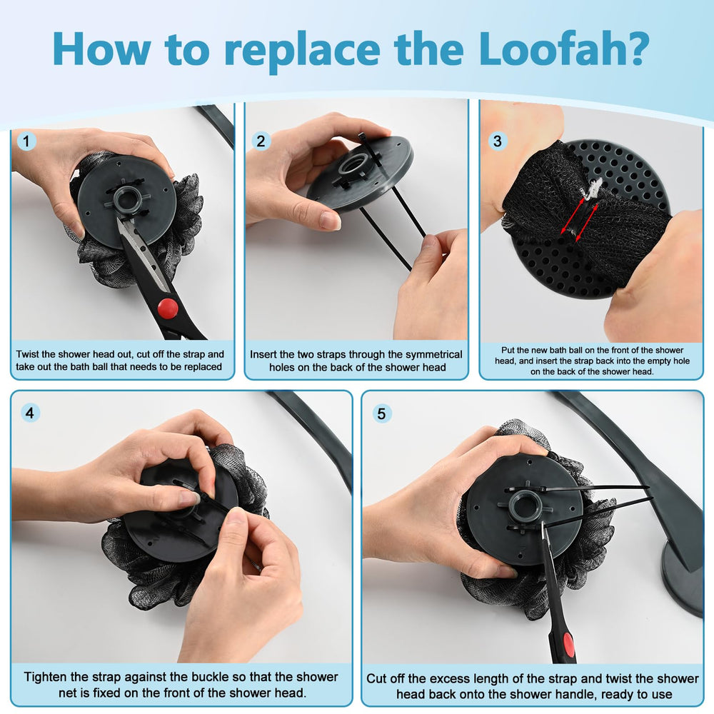 UHIAGREE back loofah used for shoulder and body cleansing