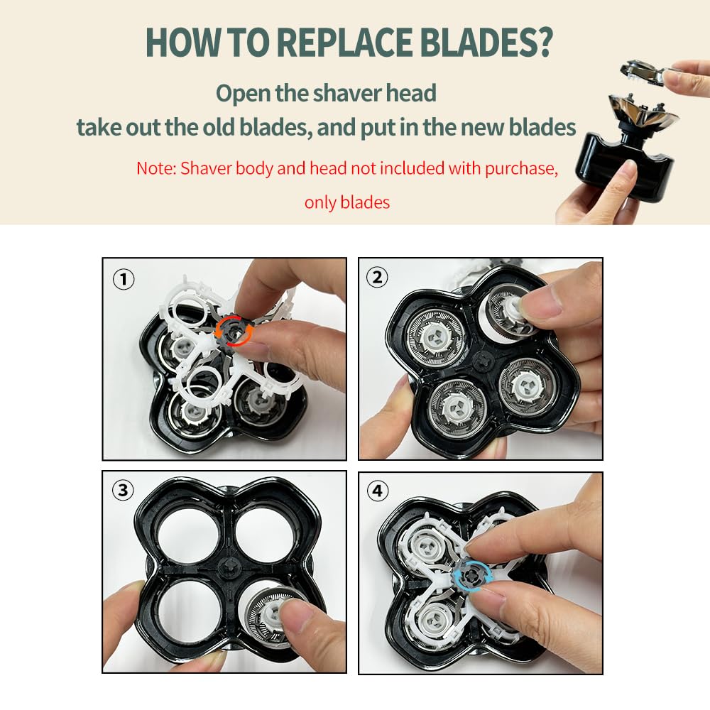 UICINOY blades stainless steel upgrade for durable, comfortable shaves