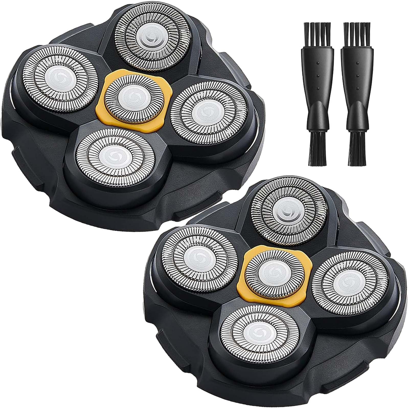 uijino Microtouch titanium replacement head closeup for precise, smooth shaving.