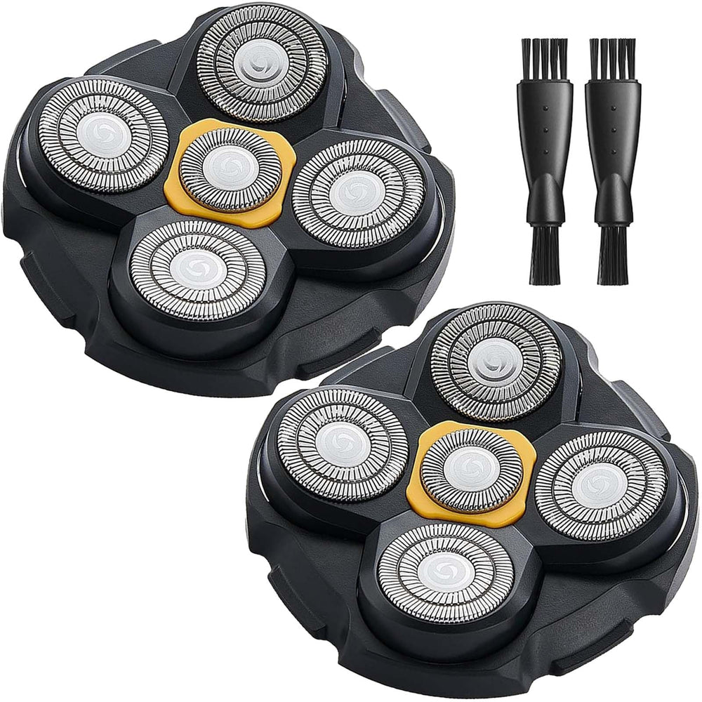 uijino Microtouch titanium replacement head closeup for precise, smooth shaving.