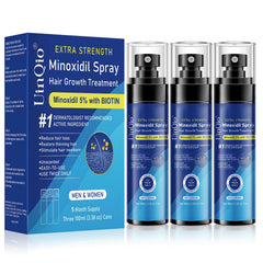 Uinqio Minoxidil Spray bottle for thinning-area application and thicker-looking hair