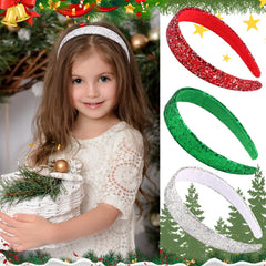 Uintoon red glitter headband offers bold holiday style.