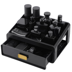 UJQSUN Cologne Organizer on a vanity with a neat, accessible fragrance display.