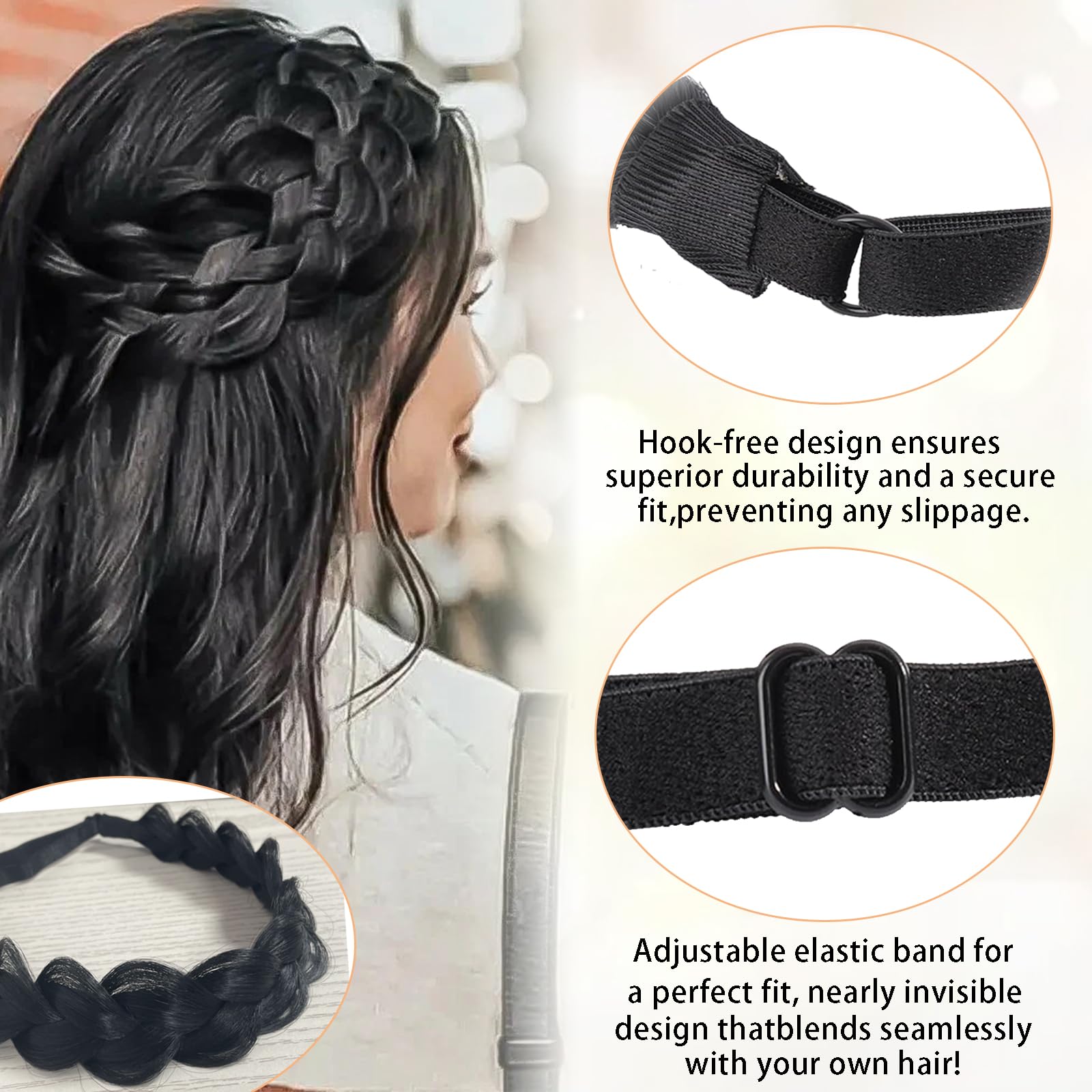 Ukithairtinsel wear all-day lightweight design promotes easy styling and comfort.