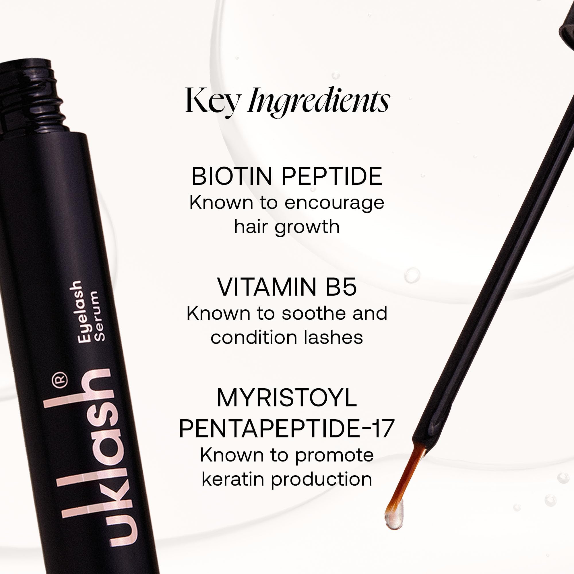 Applying UKLASH serum during routine for consistent conditioning