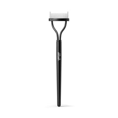 UKLASH front view of lash separator showing sleek matte handle and metal comb for precise control