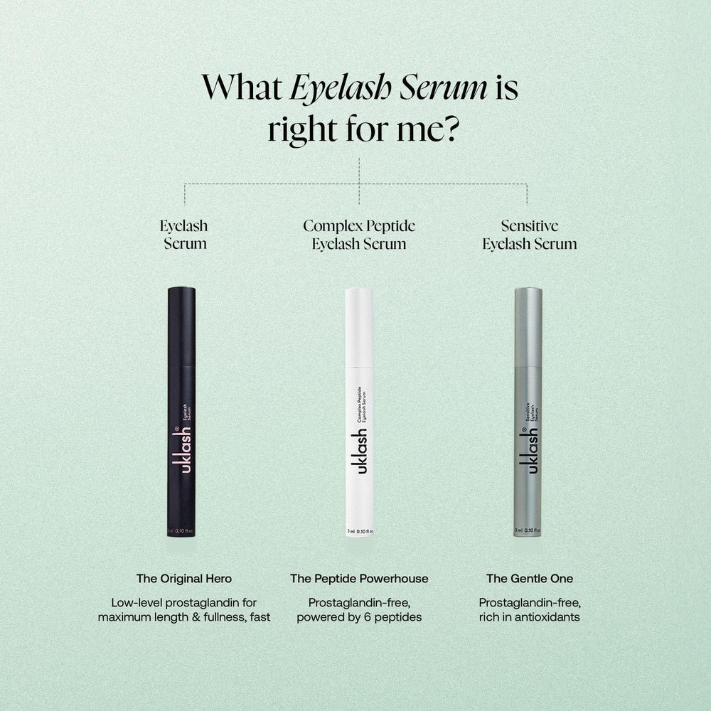 Applying UKLASH to upper lash line demonstrating easy nightly use