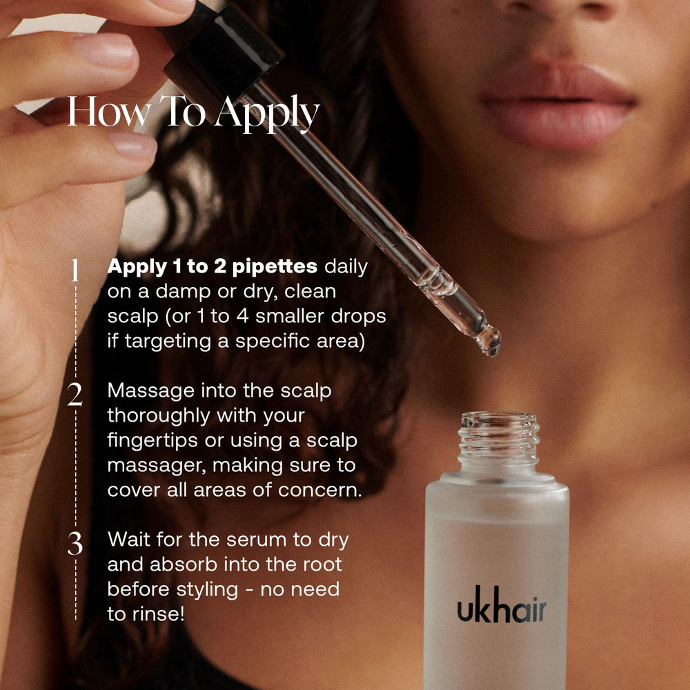 UKLASH bottle label close-up highlighting key ingredients for visible strengthening