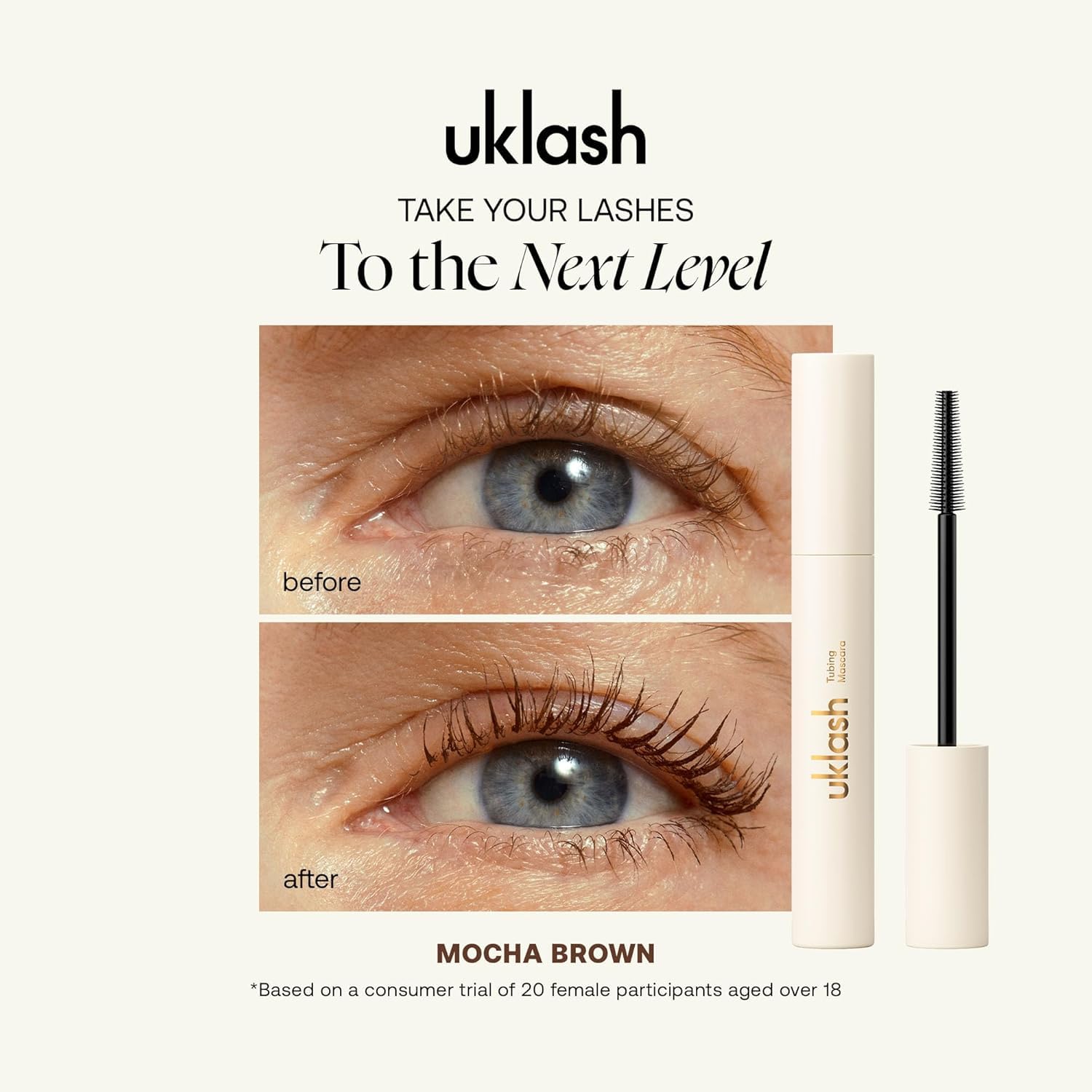 UKLASH Americano Black and Mocha Brown swatches for shade selection benefit