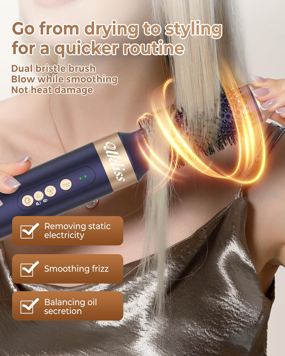 UKLISS diffuser attachment promotes even heat for curly hair styling